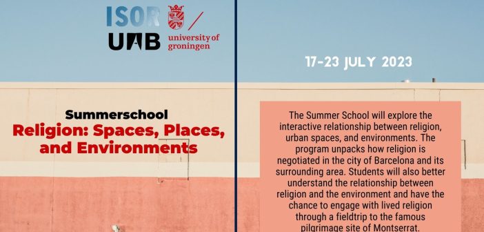Summerschool Religion: Spaces, Places, and Environments